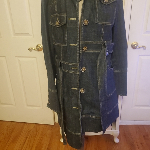 Laundry by Shelli Segal Jean Trench Jacket - Picture 4 of 16